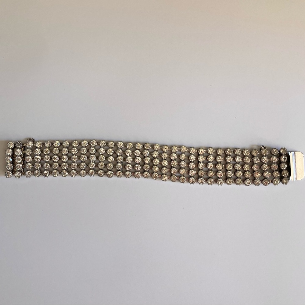 Vintage Estate Rhinestone Bracelet - Picture 4 of 16